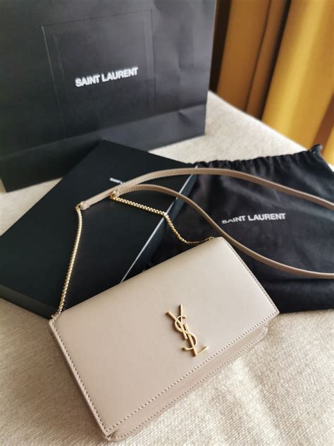 ysl phone holder bag beige